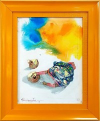 Hussain Chandio, 12 x 16 Inch, Acrylic on Canvas, Figurative Painting-AC-HC-143